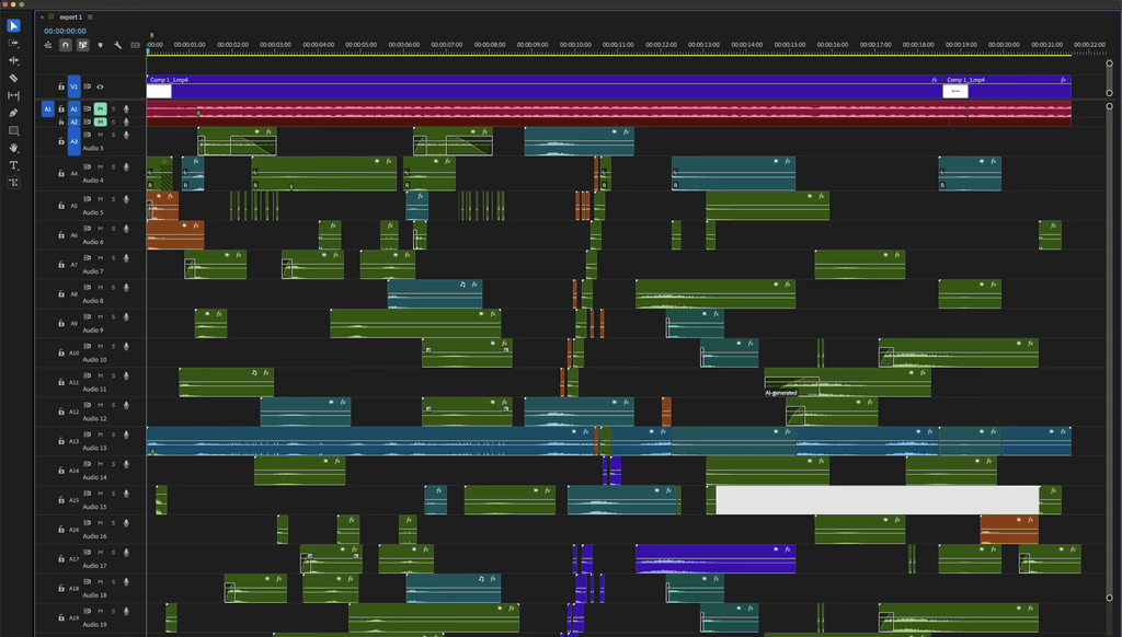 Sound design and audio session